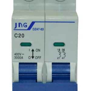 DISJUNTOR DIN BIPOLAR 20A CURVA C JNG
