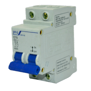 DISJUNTOR DIN BIPOLAR 70A CURVA C JNG
