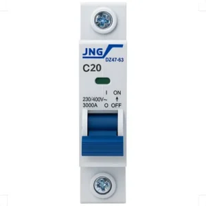 DISJUNTOR DIN UNIPOLAR 20A CURVA C JNG