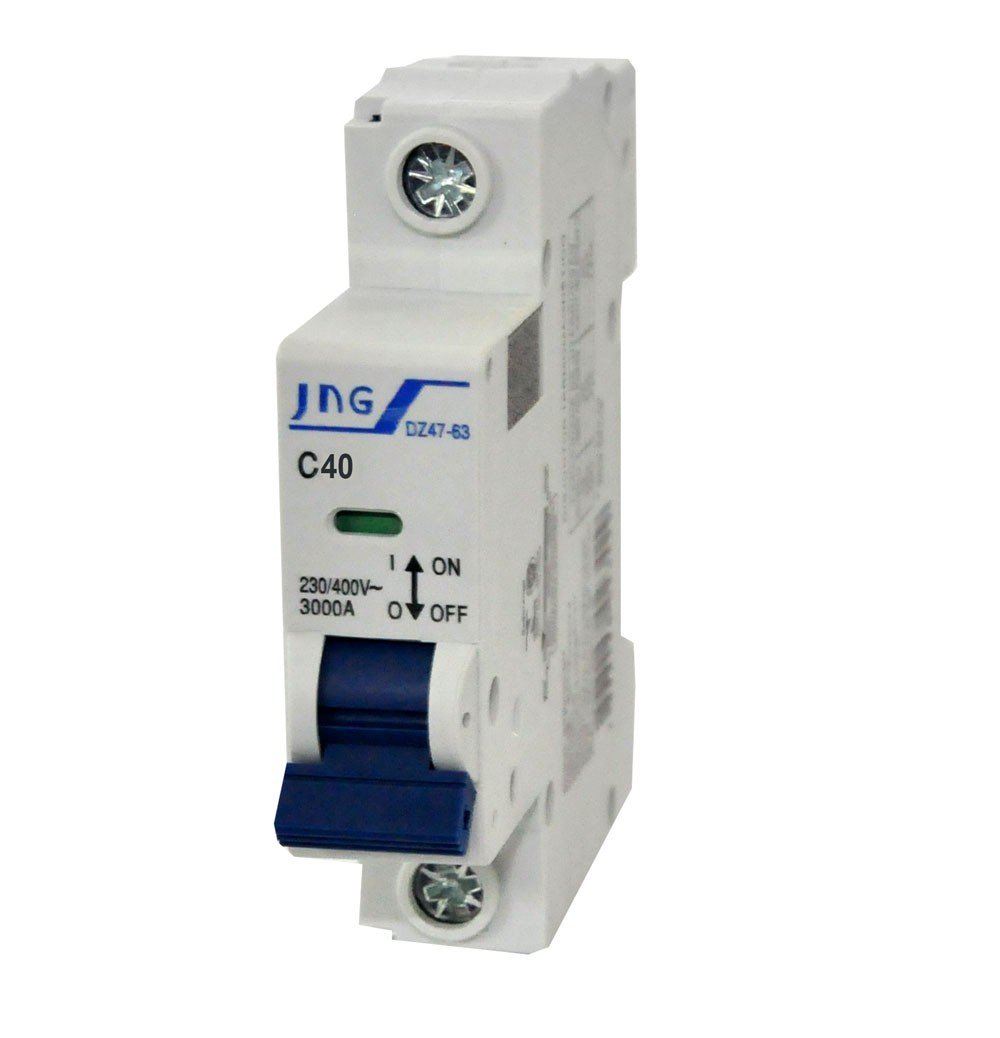 DISJUNTOR DIN UNIPOLAR 40A CURVA C JNG