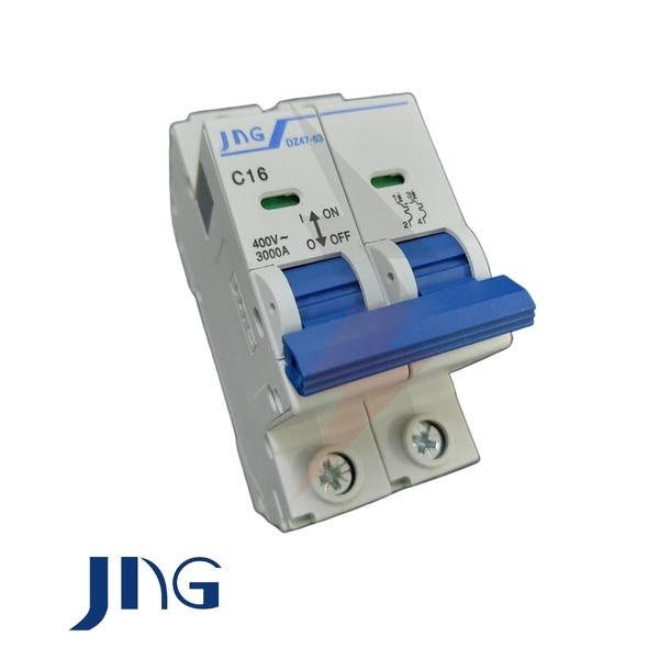 DISJUNTOR DIN BIPOLAR 16A CURVA C JNG